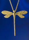 Dragonfly Necklace 14k Gold plated