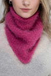 Neck Warmer, Handmade Scarf Merino Wool, Hand Knit Triangle Headband