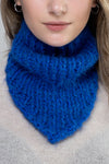 Neck Warmer, Handmade Scarf Merino Wool, Hand Knit Triangle Headband