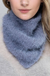 Neck Warmer, Handmade Scarf Merino Wool, Hand Knit Triangle Headband