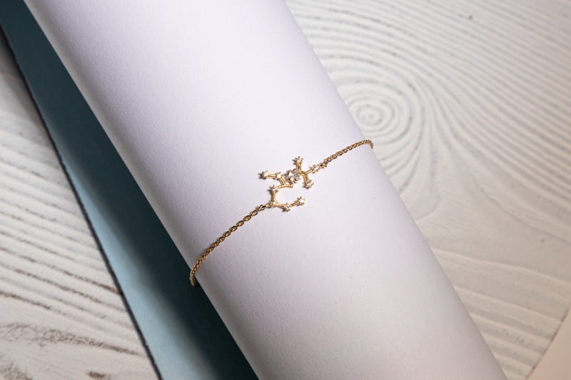 Zodiac Constellation Bracelet with Zircon