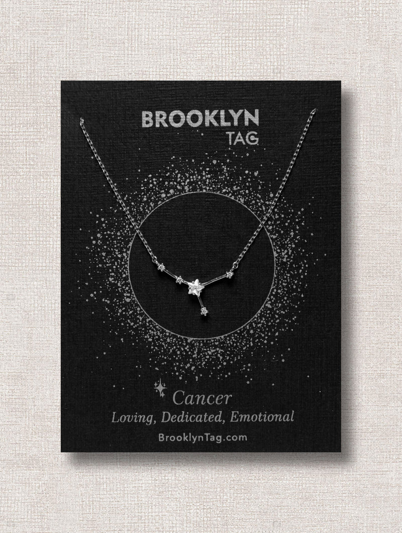 Zodiac Constellation Necklace with Zircon