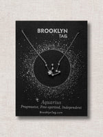 Zodiac Constellation Necklace with Zircon