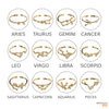 Leo sign Constellation Ring with Crystals