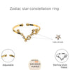 Scorpio sign Constellation Ring with Crystals