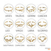 Aries sign Constellation Ring with Crystals