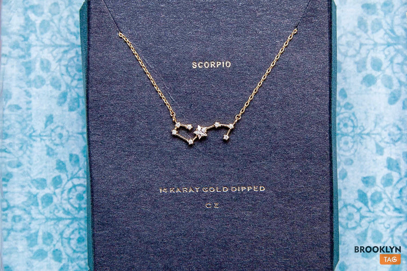 Scorpio Gift Set, Constellation Zodiac Jewelry for Scorpio, Celestial Jewelry Matching set Necklace, Bracelet, Ring, Stud Earrings