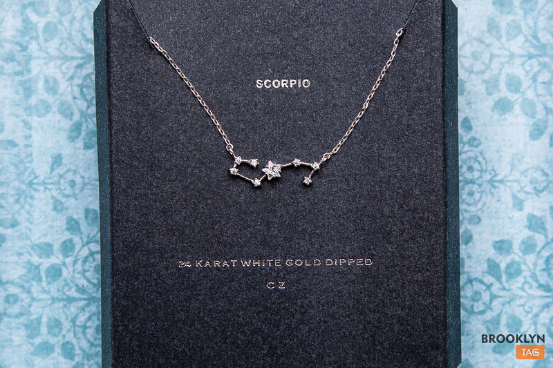 Scorpio Gift Set, Constellation Zodiac Jewelry for Scorpio, Celestial Jewelry Matching set Necklace, Bracelet, Ring, Stud Earrings