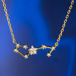 Zodiac Constellation Necklace with Zircon