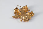 Maple Leaf Brooch, Autumn Leaf Pin, Brooch with crystals, Gift for her, Gift for Mom