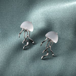 Medusa studs in Silver, Medusa jewelry, Statement Studs, Sea earrings, Beach accessories, Beach earrings, Ready to Ship Gift