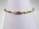 Tourmaline Bracelet, Amazonite Natural Beaded Bracelet, 3mm stone Multi Bead Bracelet, Gift for her