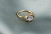 Alexandrite Quartz Statement Ring, Alexandrite Oval Ring, Sterling silver 18k gold plated Pink Purple ring, Gold Vermeil ring