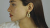 Long Chain Hoop earrings