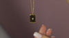 Gold Charm Necklace Zircon Star