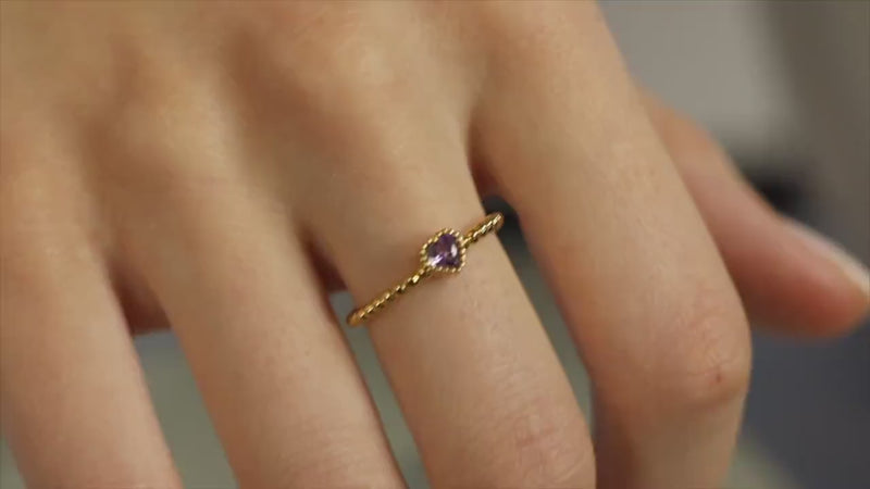 Purple Heart Ring