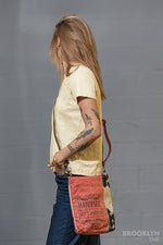 Coral Crossbody Canvas Bag