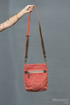 Coral Crossbody Canvas Bag