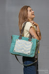 Blue Canvas Tote Bag with Pocket