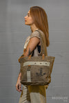 Canvas Tote Bag with Anchor