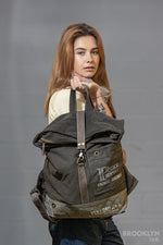 Peace and Patience Canvas Backpack