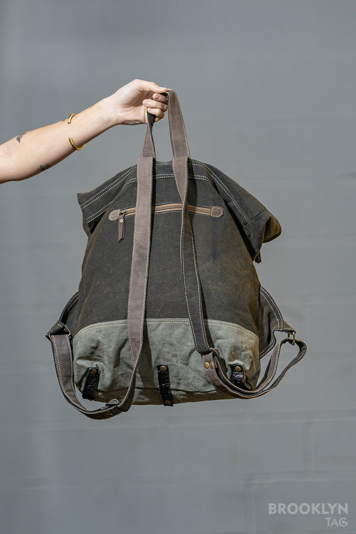 Peace and Patience Canvas Backpack