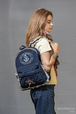 Sea Sick Sailor Denim Backpack