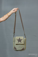 Star Crossbody Canvas Bag