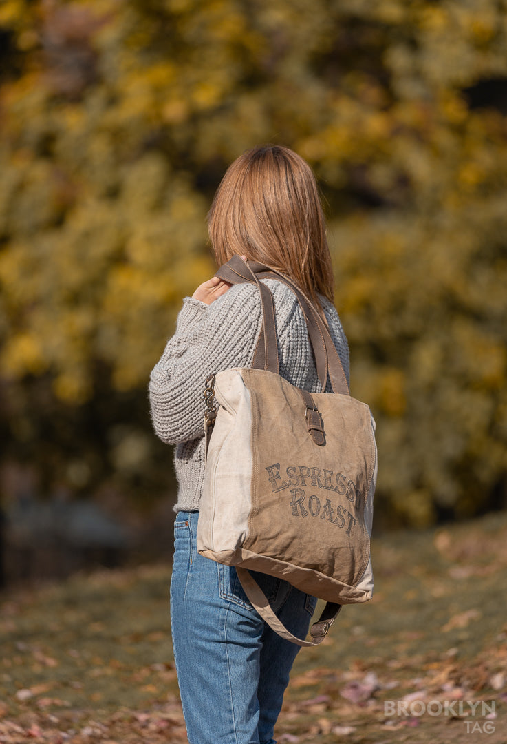 Espresso Roast Canvas Tote Bag