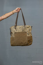 Floral Canvas Tote Bag