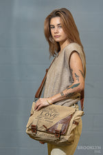 Seeds of Love Crossbody Canvas Bag