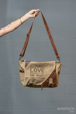 Seeds of Love Crossbody Canvas Bag