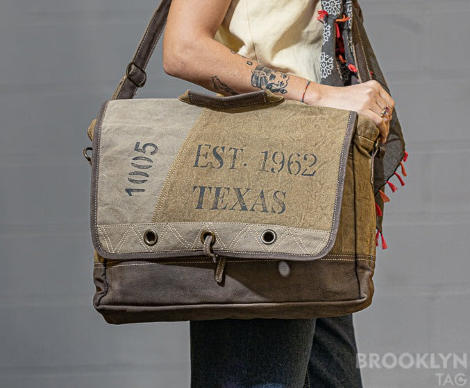 Texas Crossbody Canvas Bag