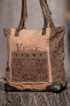 Canvas Tote Bag with Ornaments