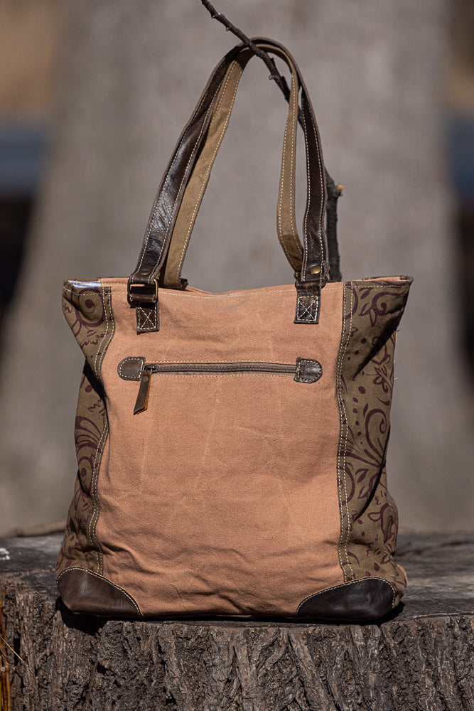 Canvas Tote Bag with Ornaments