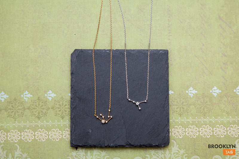 Diamond Aries Constellation Necklace – Jewelry Social