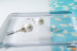 Pearl Earrings, Mothers gift, Bridal Earrings, Big Baroque Pearl Earrings, wedding Earrings, Sterling Silver Pearl Earrings, Wedding Jewelry