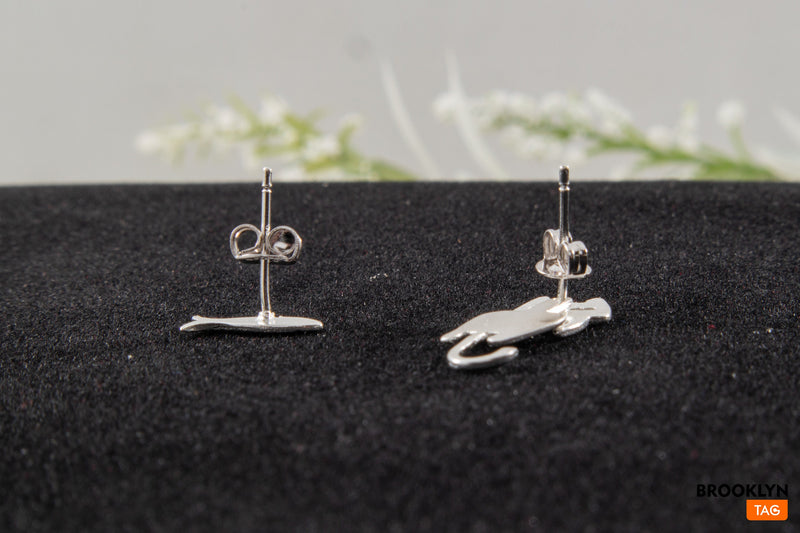 BRILL™ Sterling Silver Cat Earrings – Brillgifts