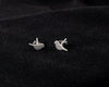 Tiny Bird Studs, Sterling Silver Bird studs, Small Earrings in Silver and gold,  Minimalist Studs, Bird Jewelry, Tiny Dainty Earrings