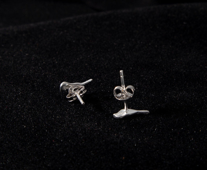 Tiny Bird Studs, Sterling Silver Bird studs, Small Earrings in Silver and gold,  Minimalist Studs, Bird Jewelry, Tiny Dainty Earrings