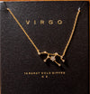 Virgo Necklace with Crystals, Star Sign Necklace, Virgo Gifts, Virgo Zodiac Constellation Necklace, Birthday Gift