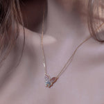 Butterfly Necklace Paved