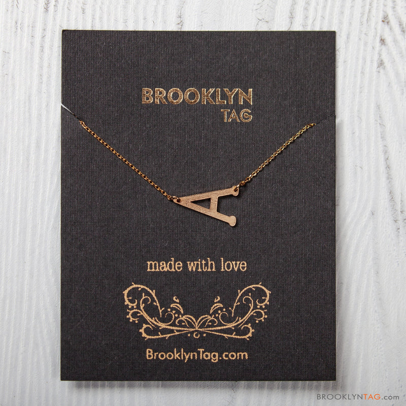 Initial Necklace, Letter A necklace, personalized Necklace with Letter A, Initial Letter Jewelry, Gold Letter Necklace, Birthday Gift