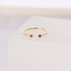 July Birthstone ring, Gemstone Stacking ring, Cancer zodiac ring, Adjustable Sterling silver Ring, 18k gold plated ring