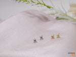 Tiny Star studs, Celestial jewelry, Gold starburst earrings. Silver Star stud earrings, Ready to Ship Gift