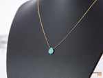 Teardrop Pendant Necklace, Turquoise Gemstone Necklace, Semi Precious Stone Jewelry, December Birthstone, Gift for her