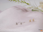 Tiny Star studs, Celestial jewelry, Gold starburst earrings. Silver Star stud earrings, Ready to Ship Gift