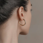 Simple Hoop earrings, Gold Dipped Open Hoops, Small Silver Hoops, Basic Everyday Hoops, Ready to ship gift