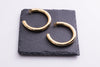 Statement Hoop earrings, Gold Dipped Open Hoops, large Silver Hoops, Basic Everyday Hoops, Big Hoops, Ready to ship gift