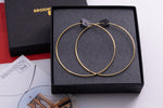 Oversized Hoop Earrings, Lightweight Big Hoops, Thin Hoops, Big Dainty Hoops, Statement Hoops